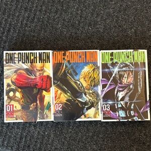 One Punch Man Manga Volumes 1-3